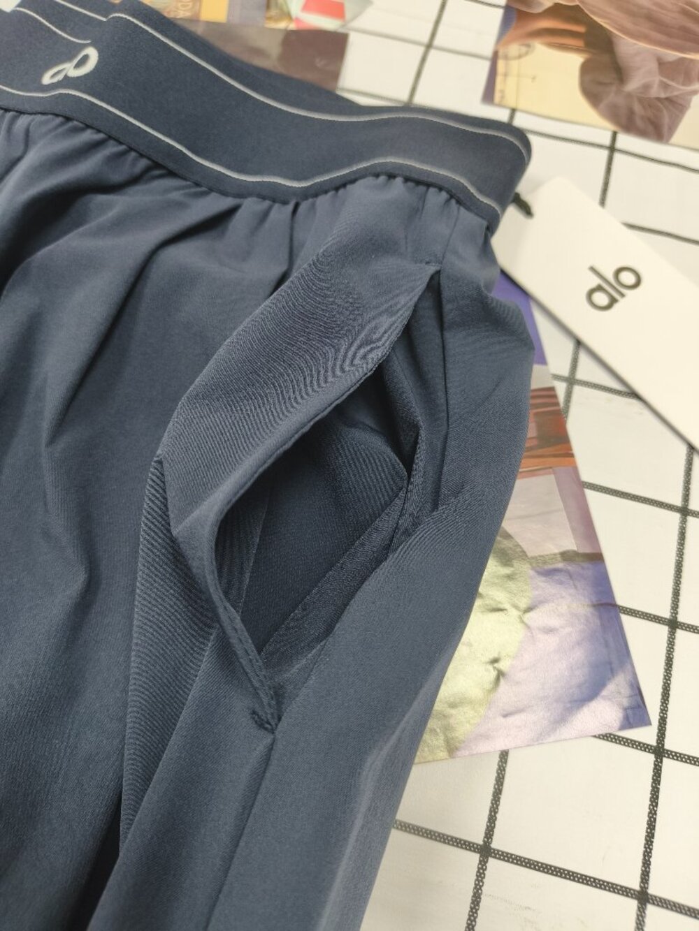 Alo Yoga Daily Commute Casual Navy Blue Pants New With Tags Regular 30" Inseam🥰 - Picture 7 of 8